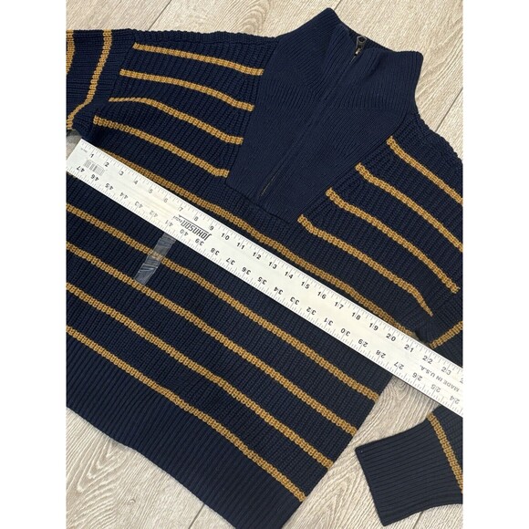 Faherty Women’s Sweater Size Small Mariner Sweater Navy Blazer Stripe Pullover - Picture 9 of 10